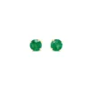 2.50 Carat Emerald Studs