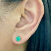 1.41 Carat Emerald Studs