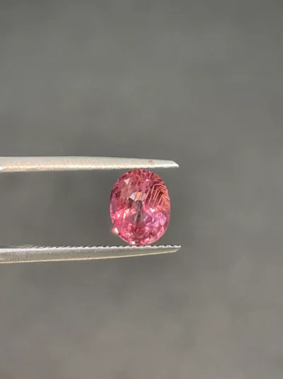 2.08 Carat No Heat Orangy Pink Sapphire