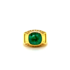 3.64 Carat Colombian Emerald Ring – C. Dunaigre