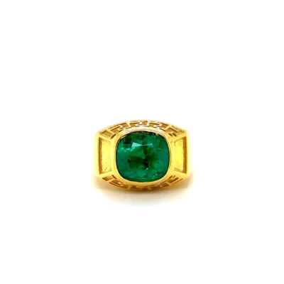 3.64 Carat Colombian Emerald Ring – C. Dunaigre