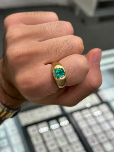 1.80 Carat Colombian Emerald Ring