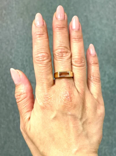 1.18 Carat Tourmaline Signet Ring